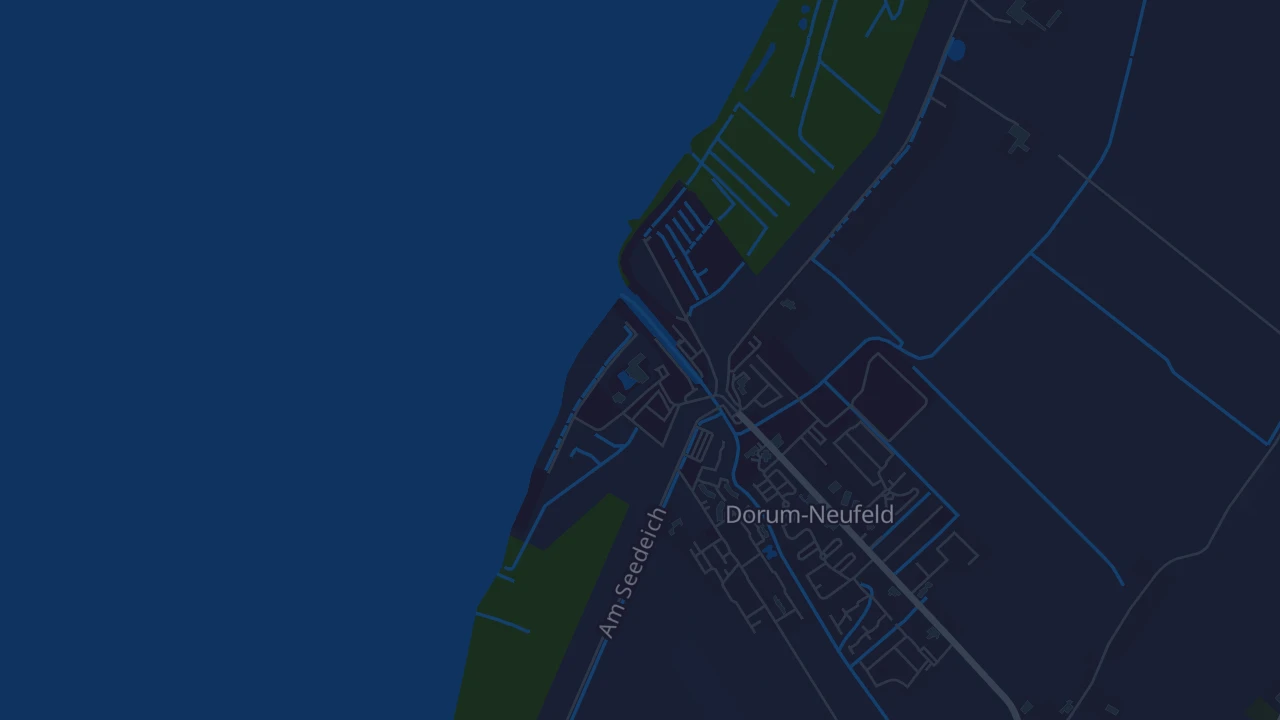 Karte von Wurster Nordseeküste