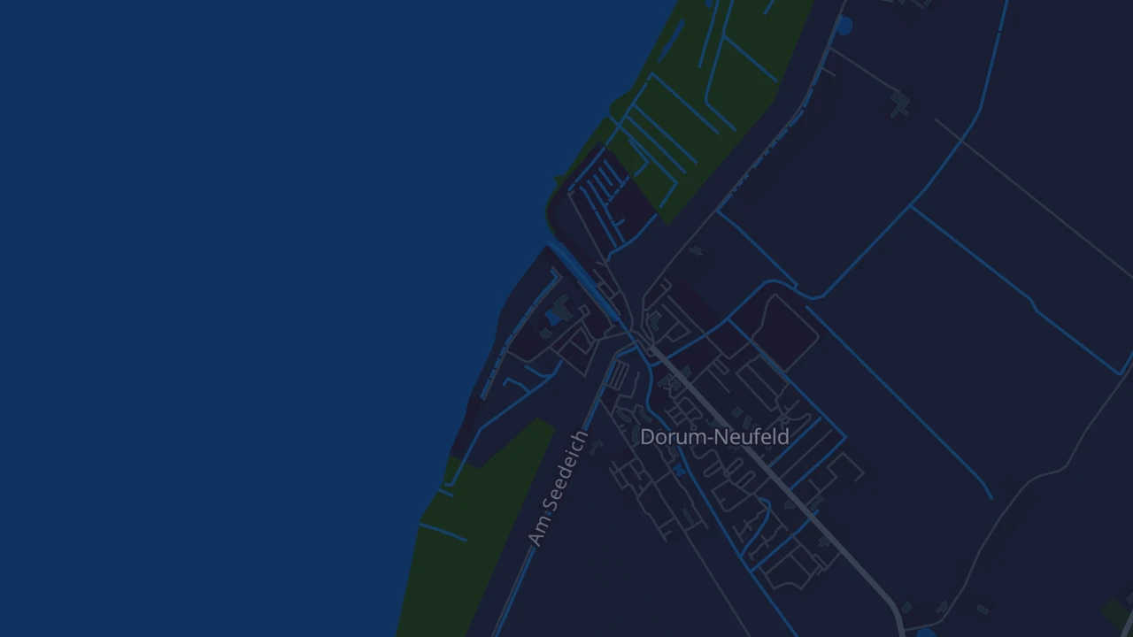 Karte von Wurster Nordseeküste