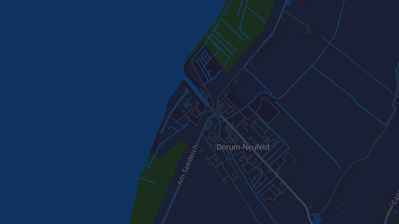 Karte von Wurster Nordseeküste