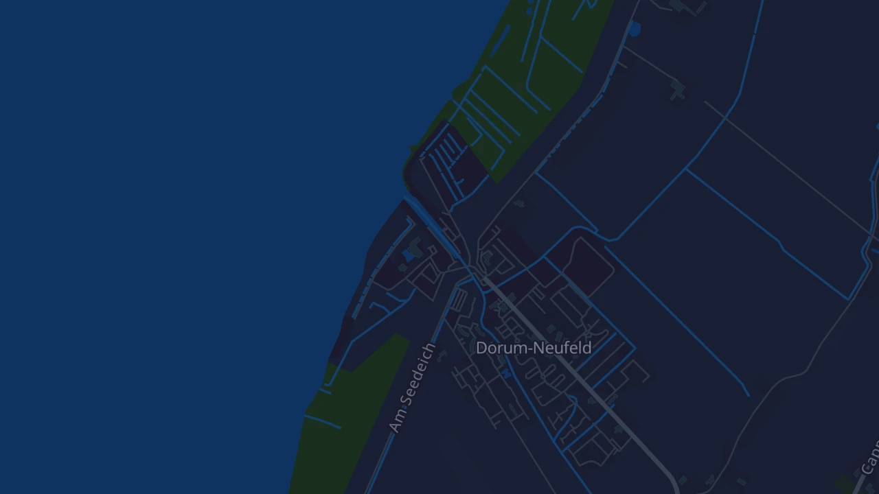 Karte von Wurster Nordseeküste