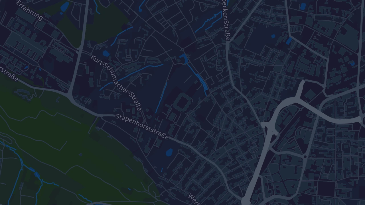 Karte von Bielefeld
