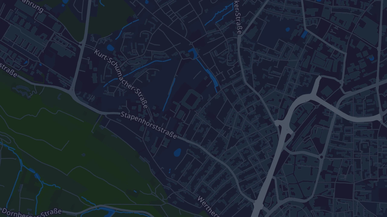 Karte von Bielefeld