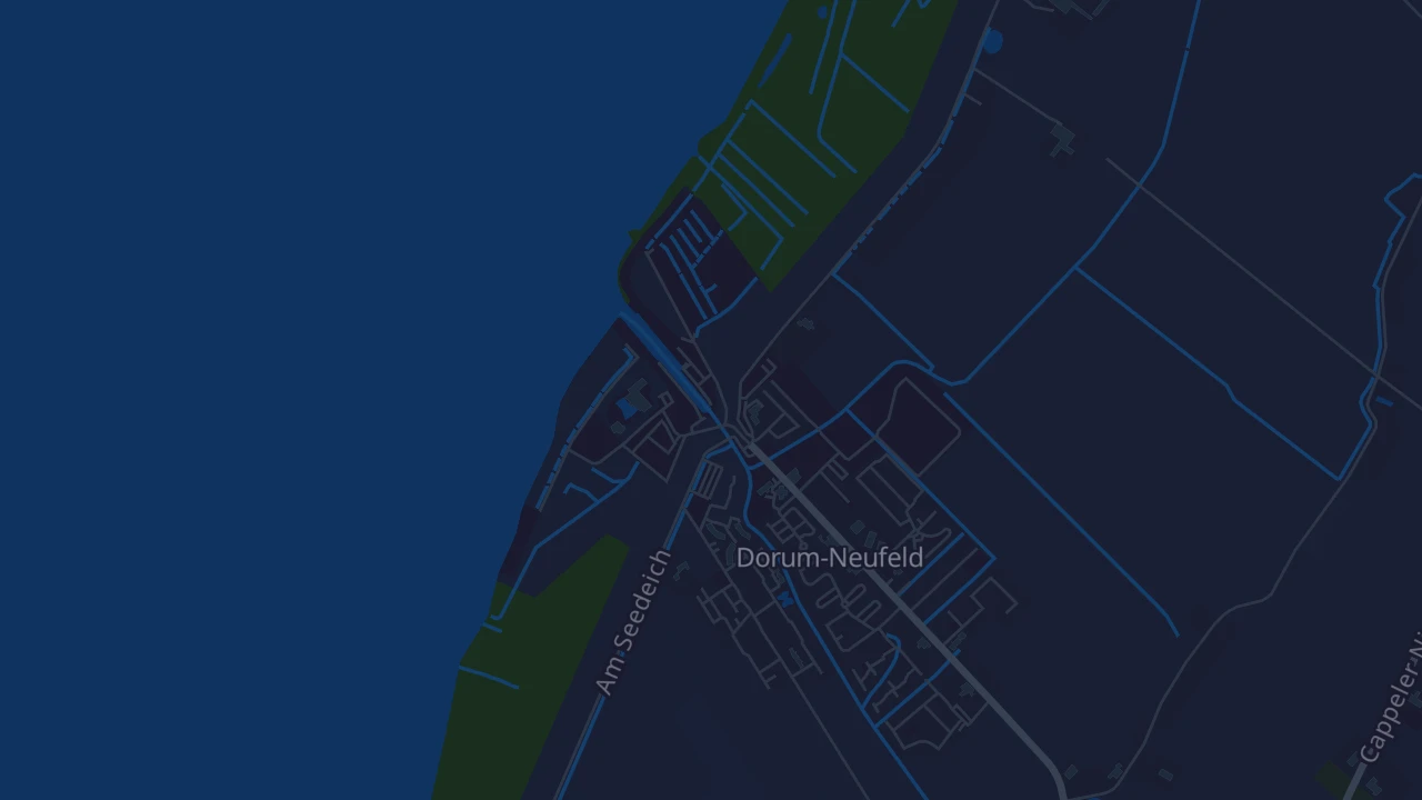 Karte von Wurster Nordseeküste