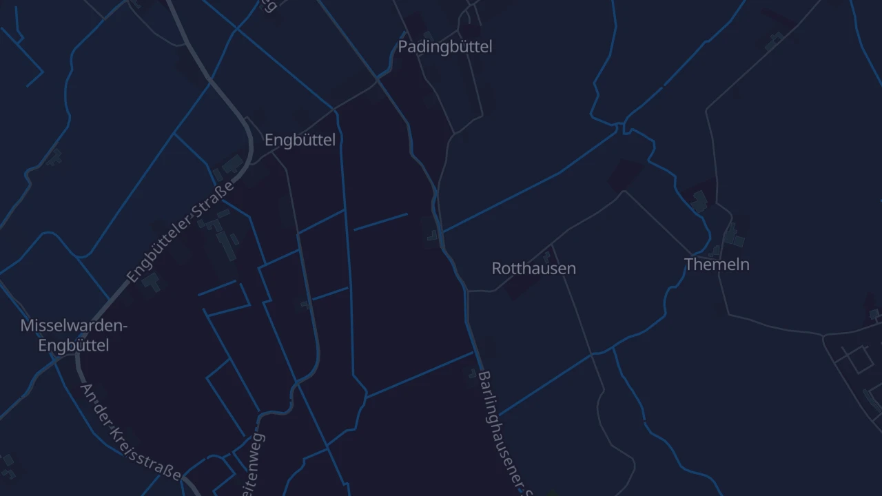 Karte von Wurster Nordseeküste