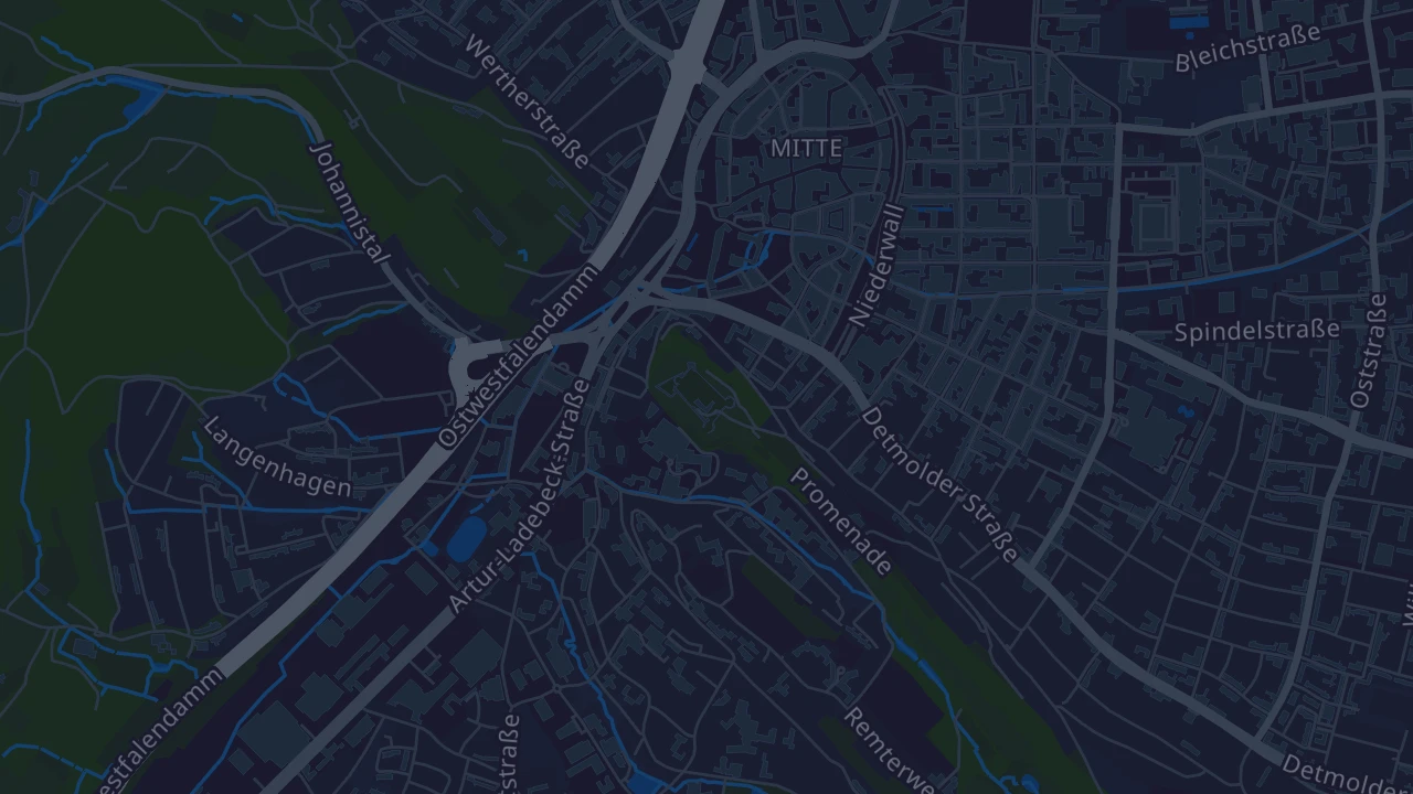 Karte von Bielefeld