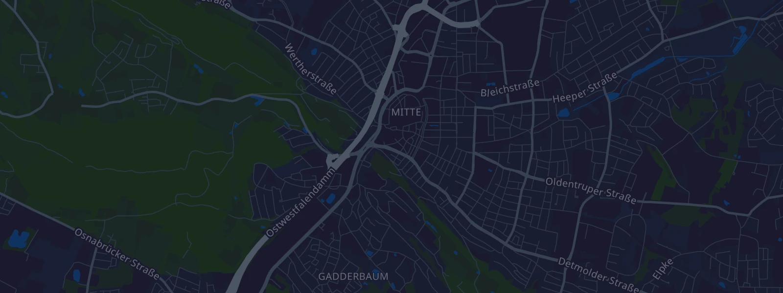 Karte von Bielefeld