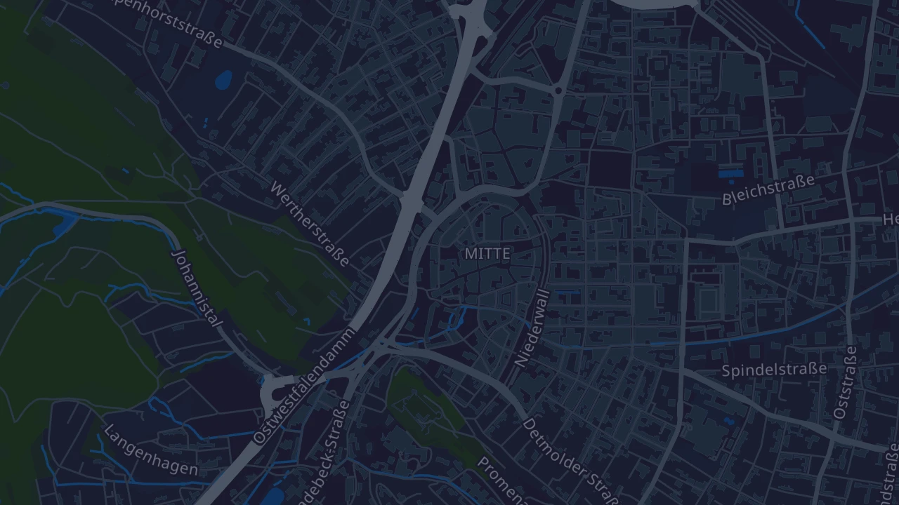Karte von Bielefeld