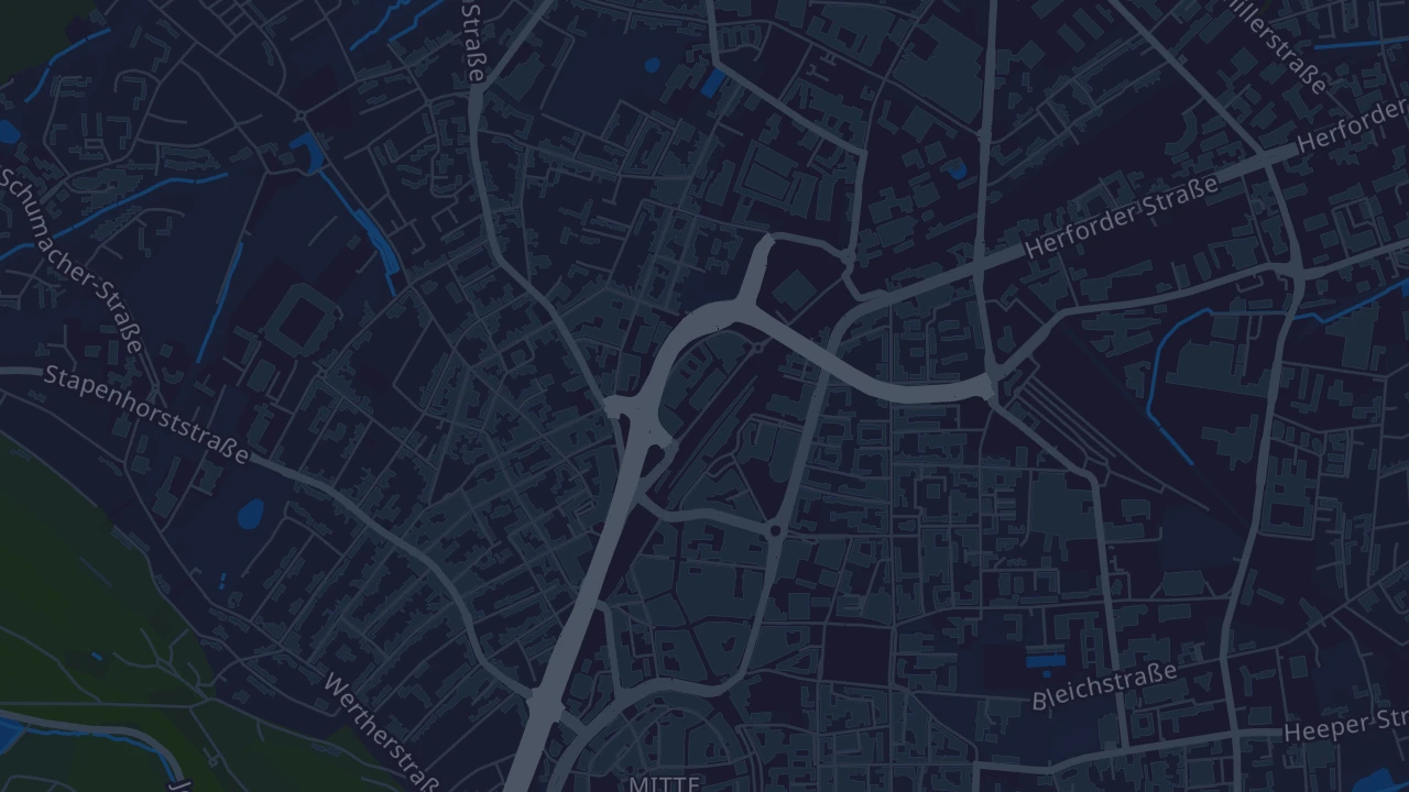 Karte von Bielefeld