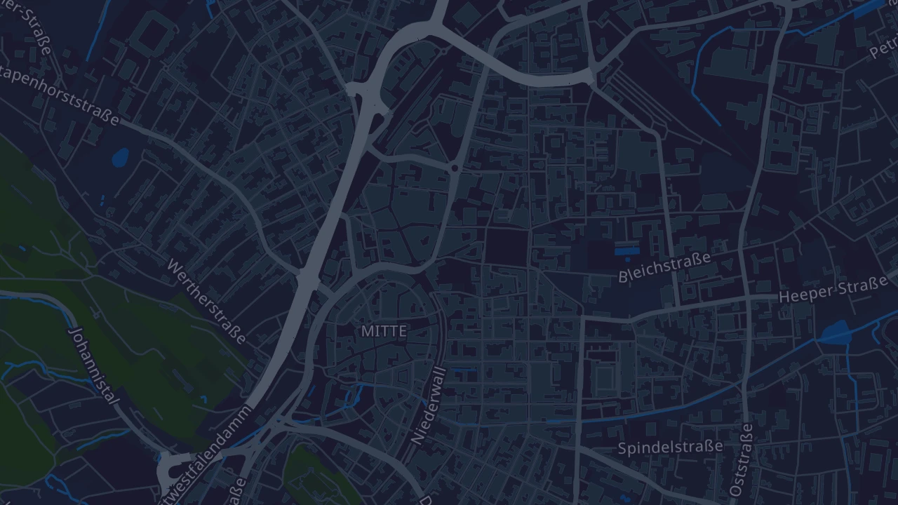 Karte von Bielefeld