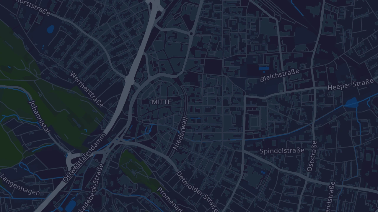 Karte von Bielefeld