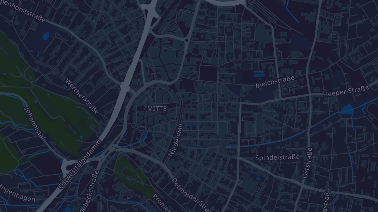Karte von Bielefeld