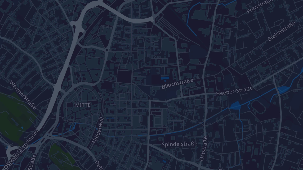Karte von Bielefeld