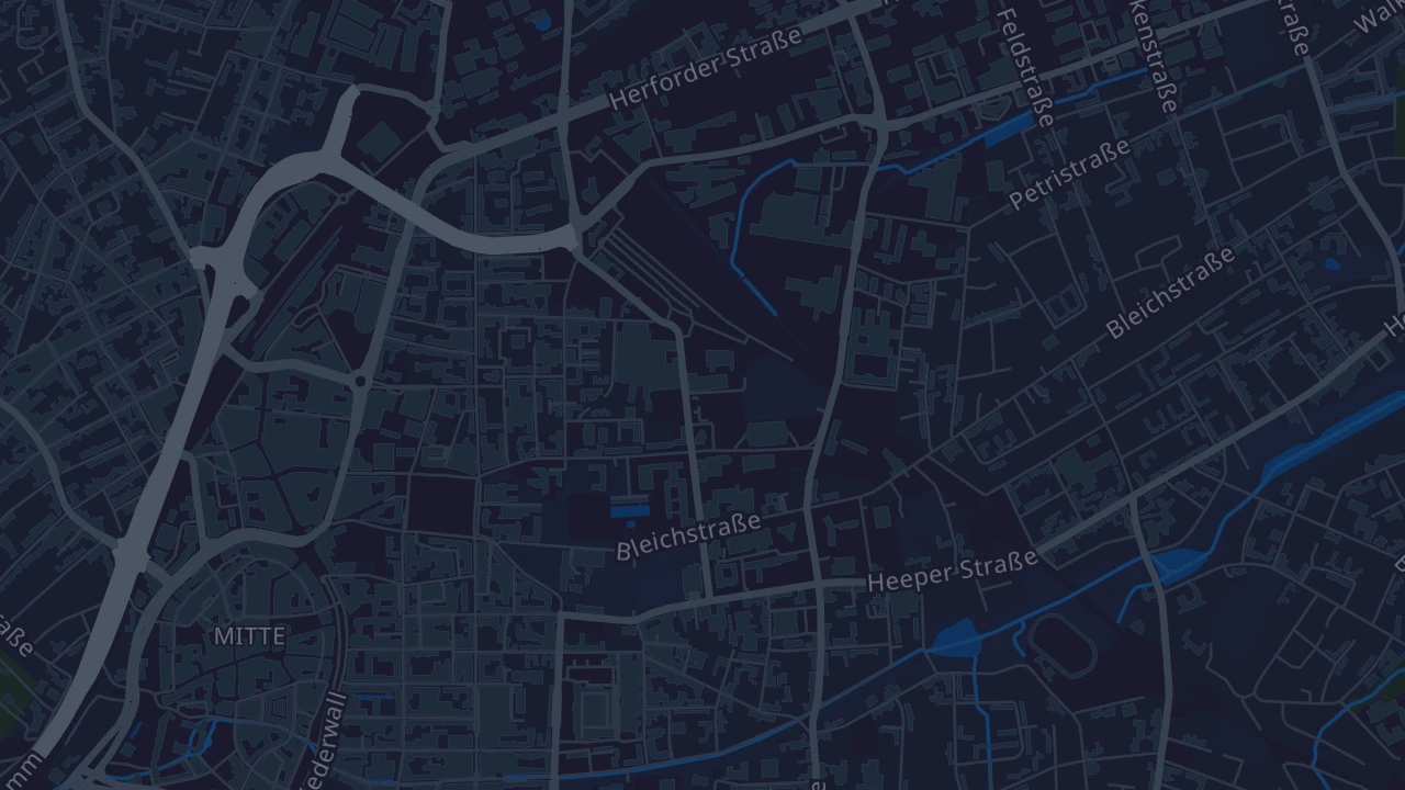 Karte von Bielefeld