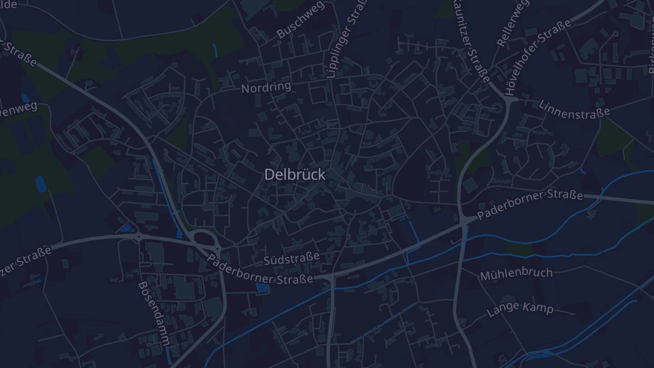 Karte von Delbrück