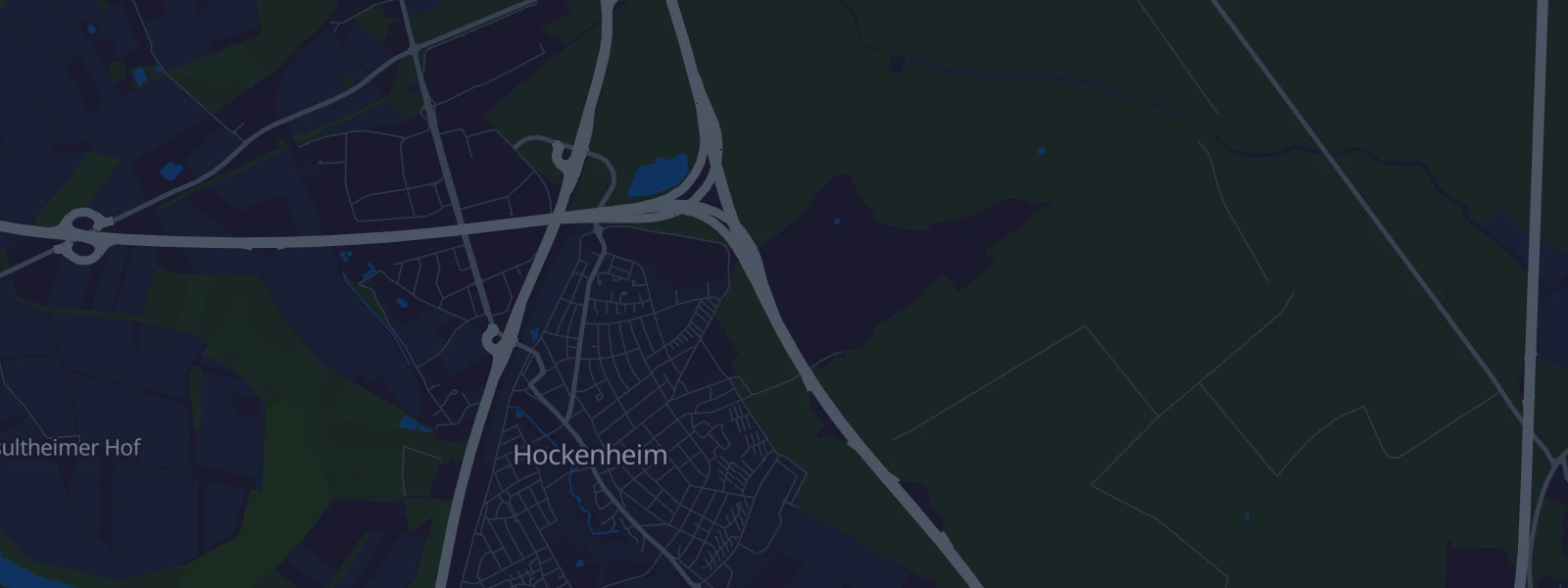 Karte von Hockenheim