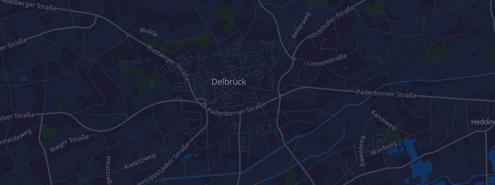 Karte von Delbrück