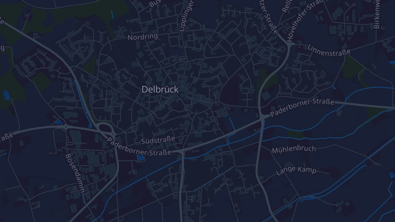 Karte von Delbrück