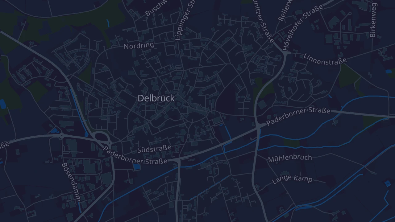 Karte von Delbrück