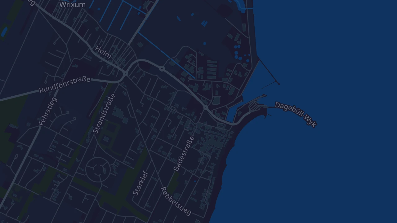 Karte von Wyk auf Föhr