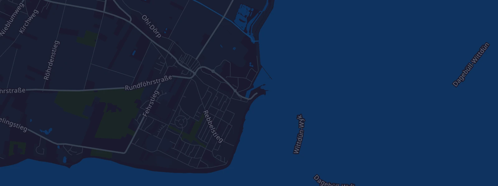 Karte von Wyk auf Föhr