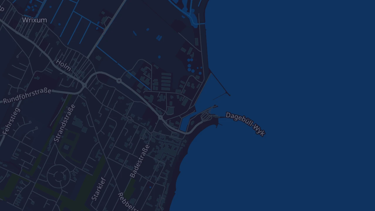Karte von Wyk auf Föhr