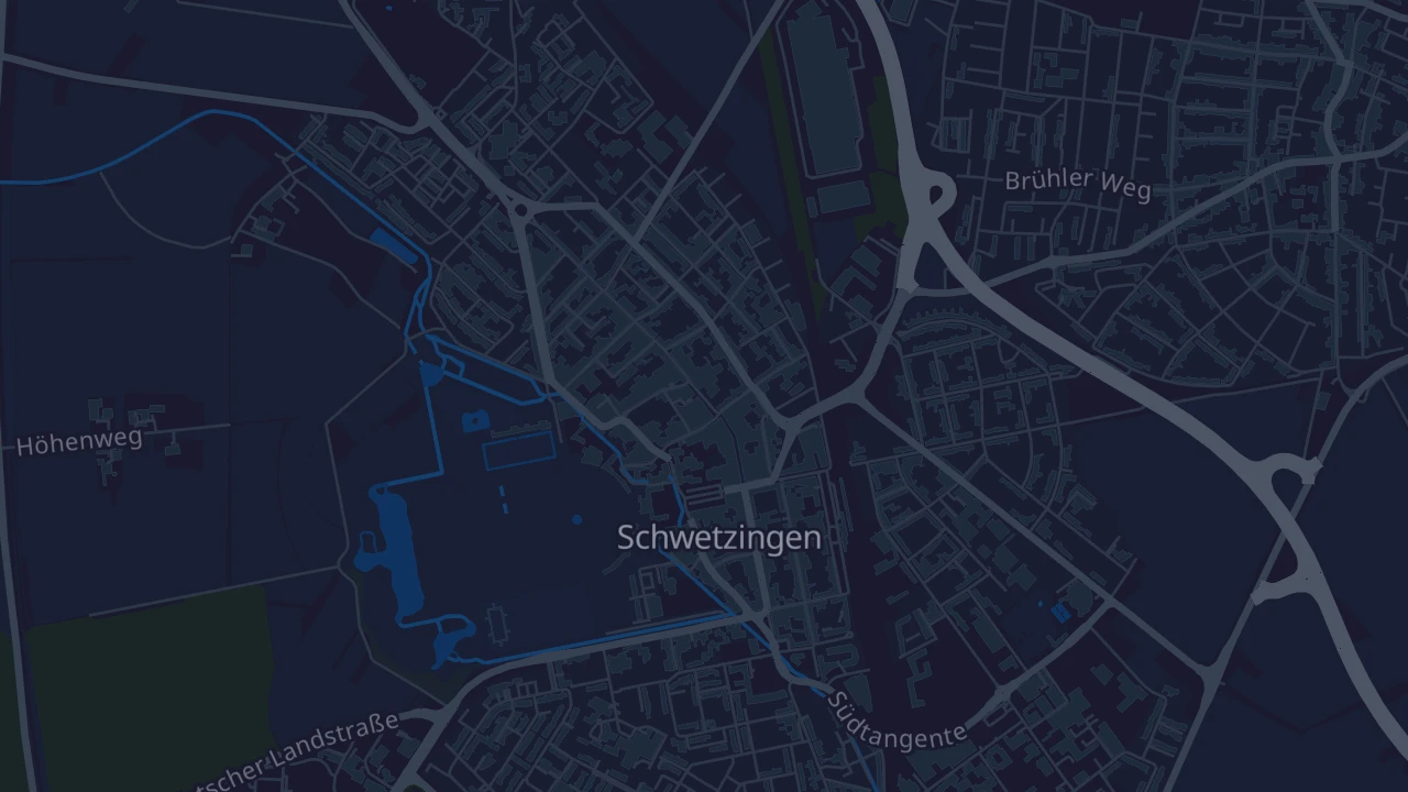 Karte von Schwetzingen