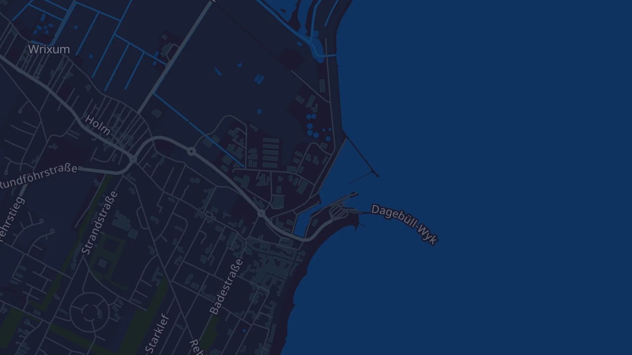 Karte von Wyk auf Föhr