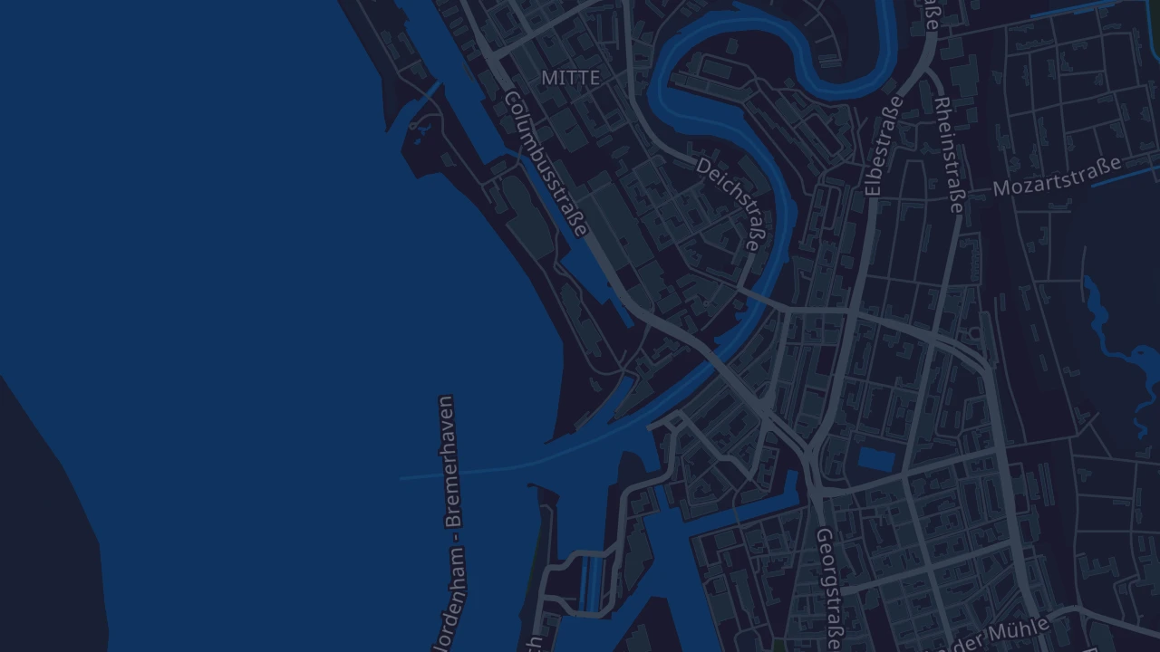 Karte von Bremerhaven