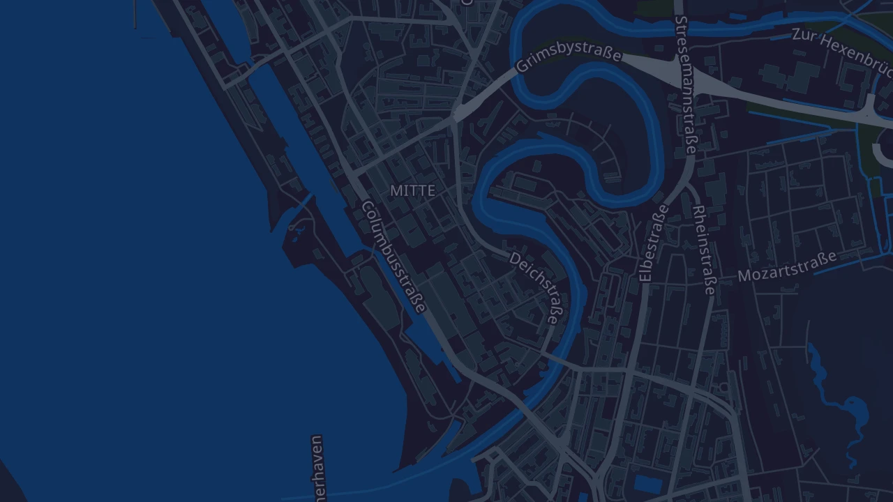 Karte von Bremerhaven