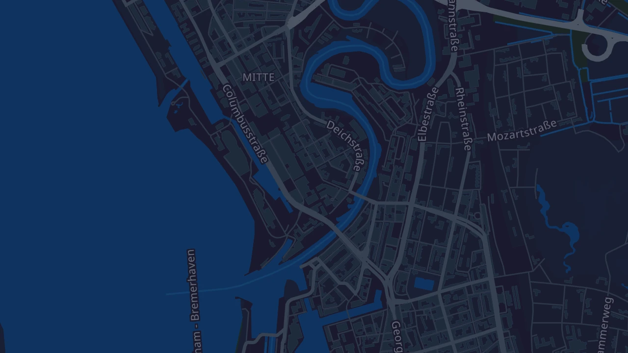 Karte von Bremerhaven