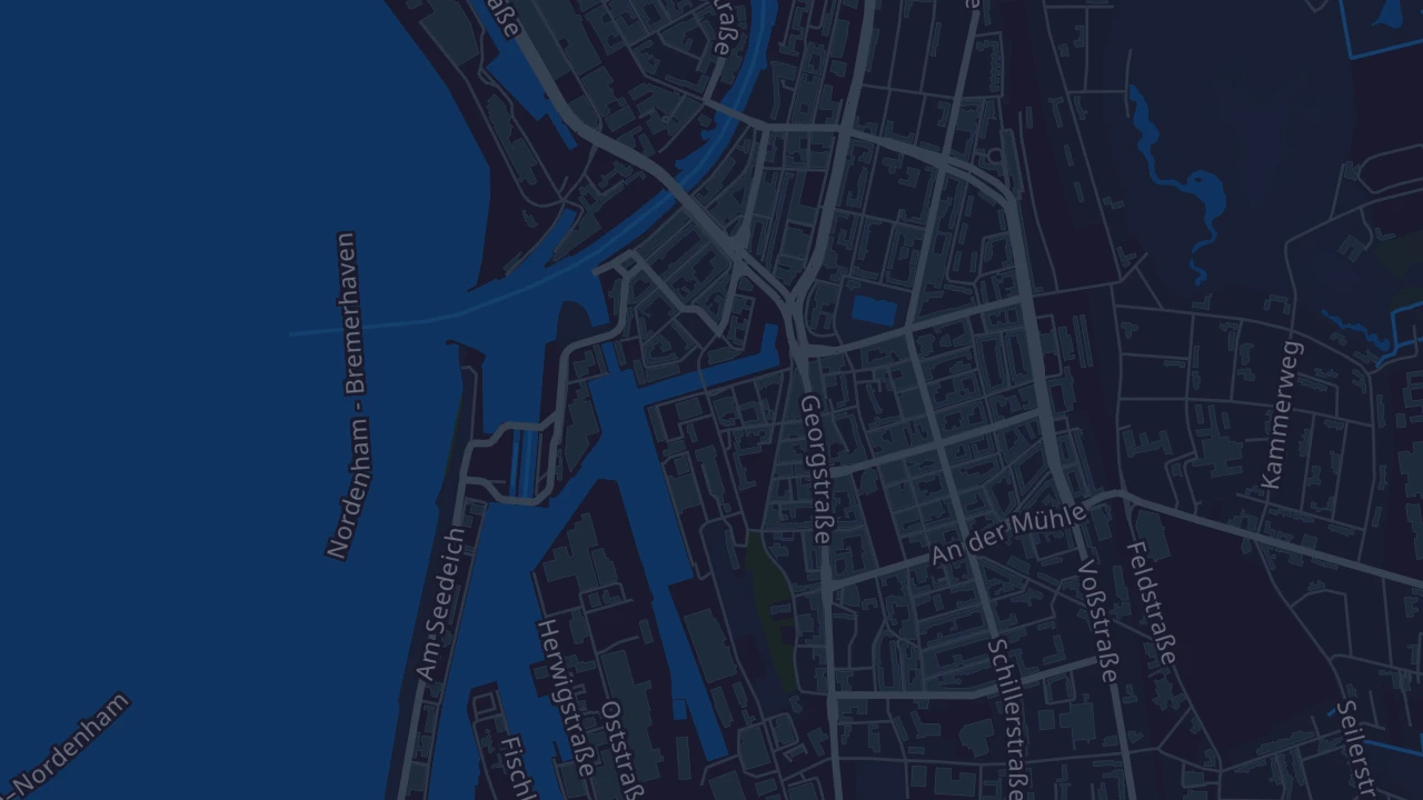 Karte von Bremerhaven