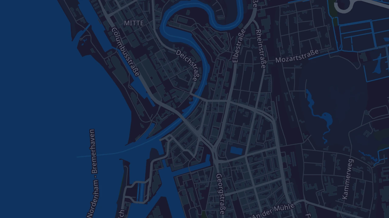 Karte von Bremerhaven