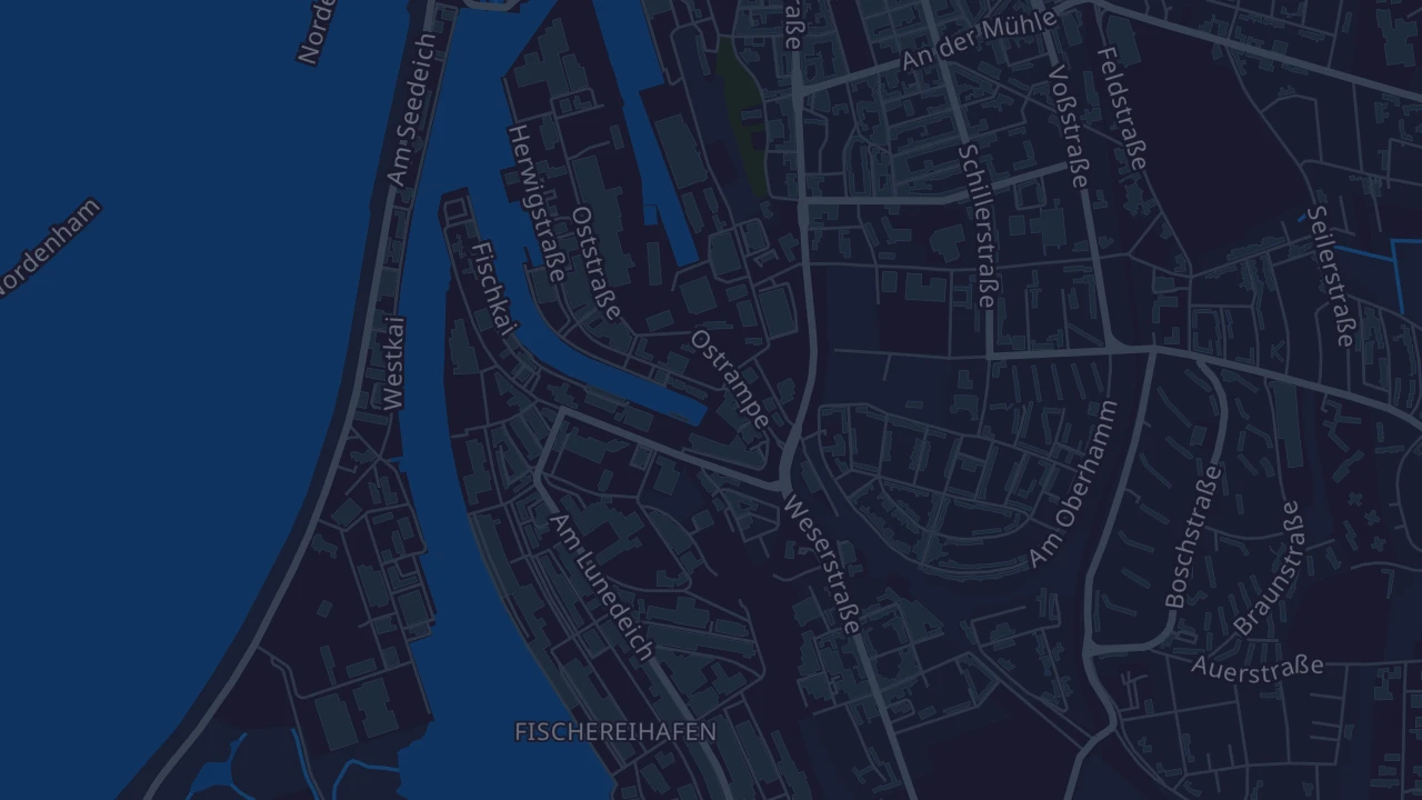 Karte von Bremerhaven