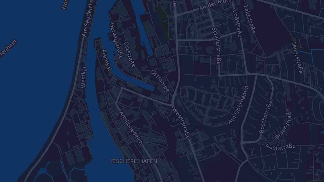 Karte von Bremerhaven