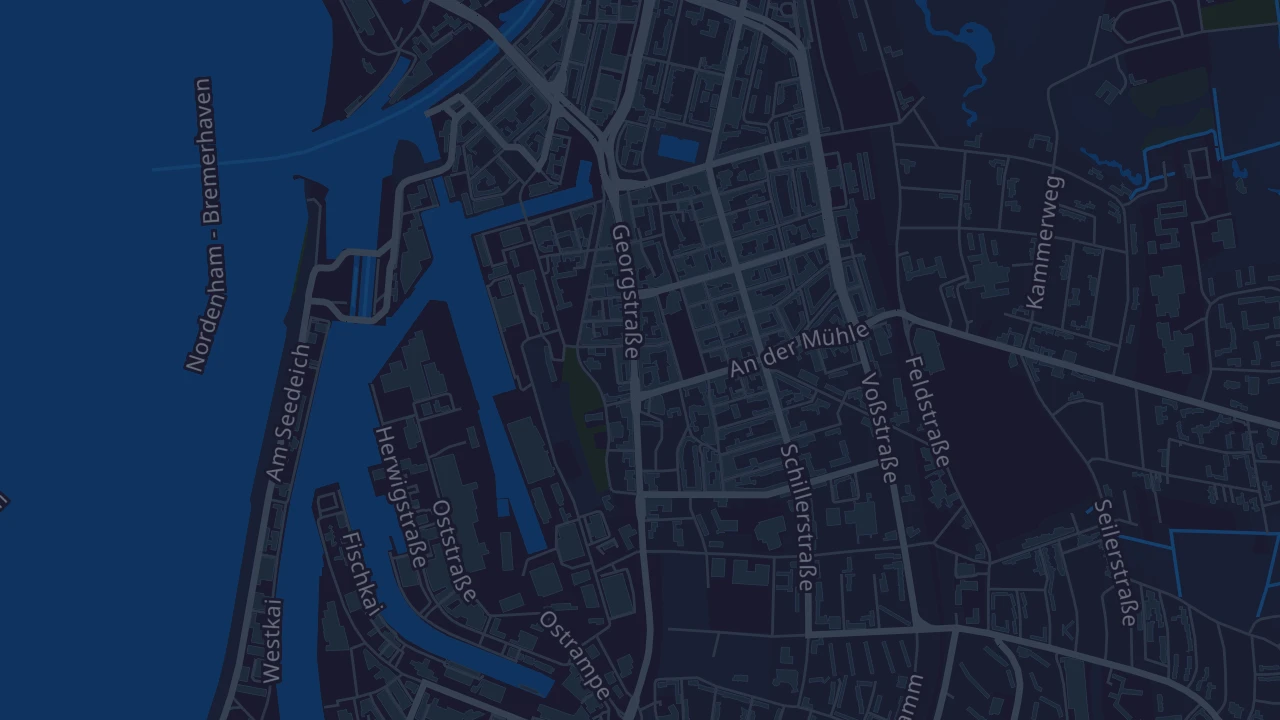 Karte von Bremerhaven