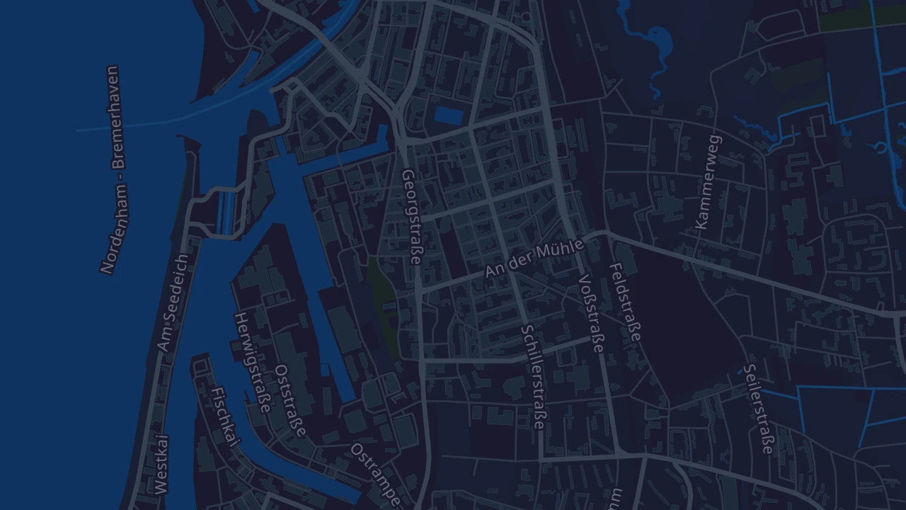 Karte von Bremerhaven