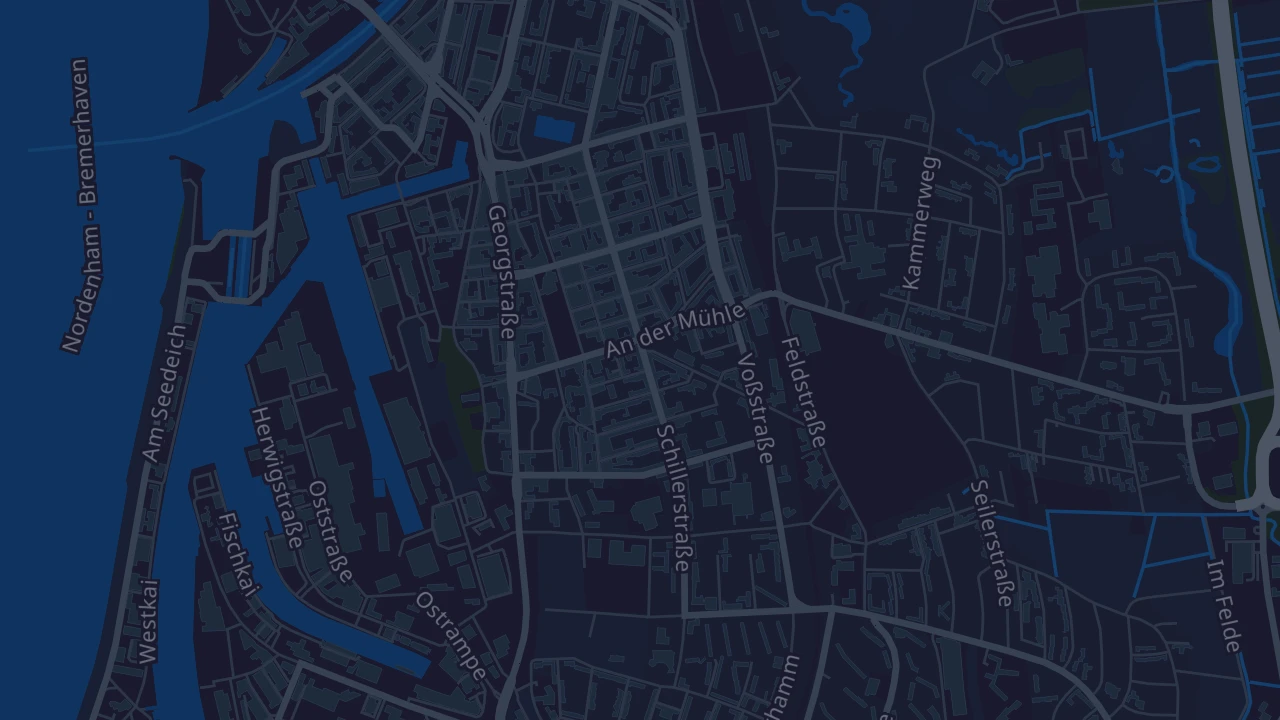 Karte von Bremerhaven