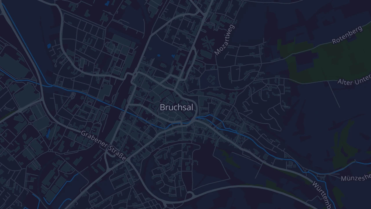 Karte von Bruchsal