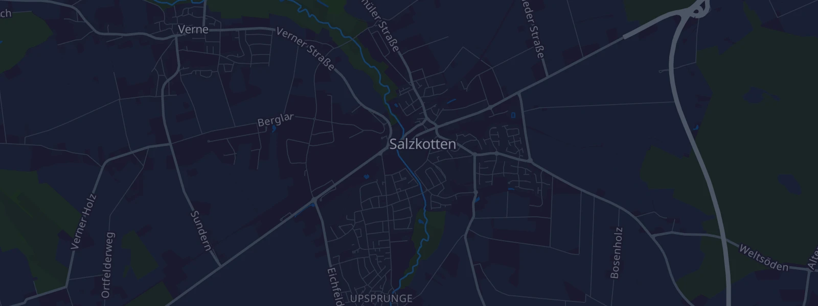 Karte von Salzkotten