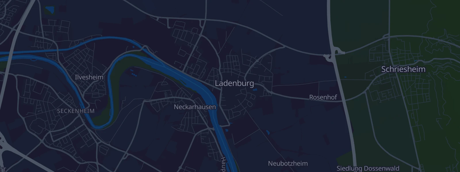 Karte von Ladenburg