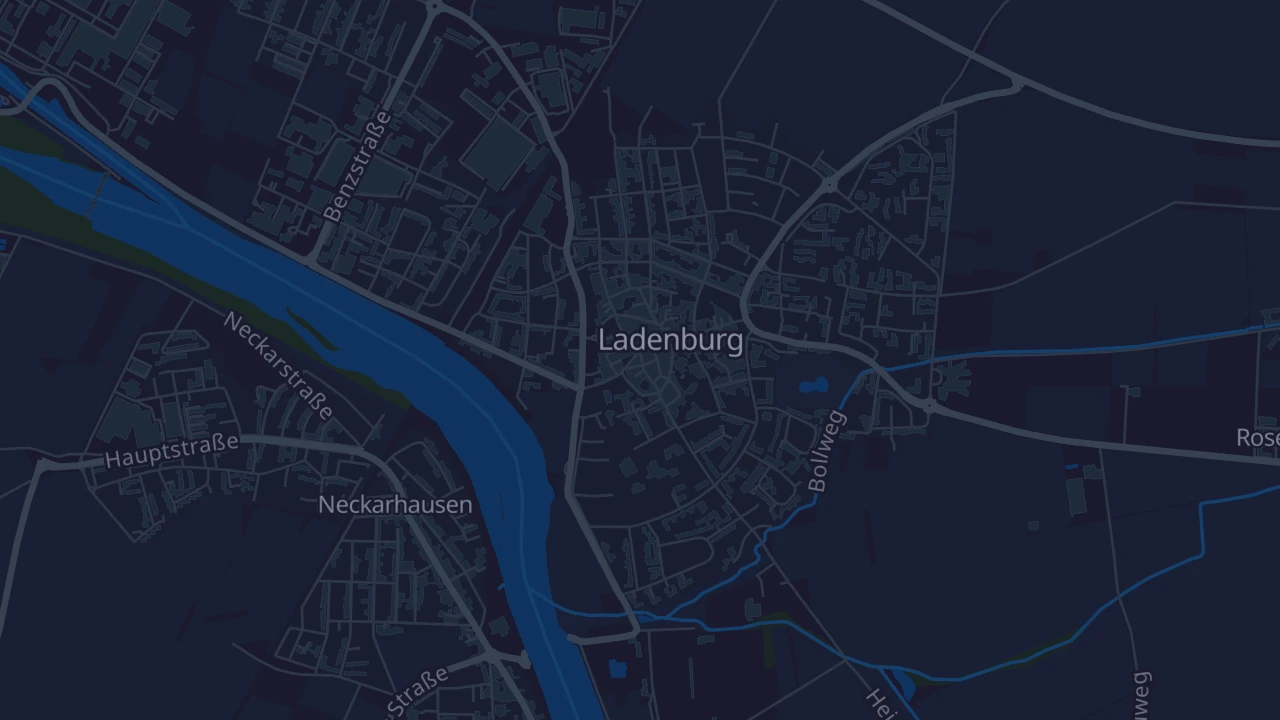 Karte von Ladenburg