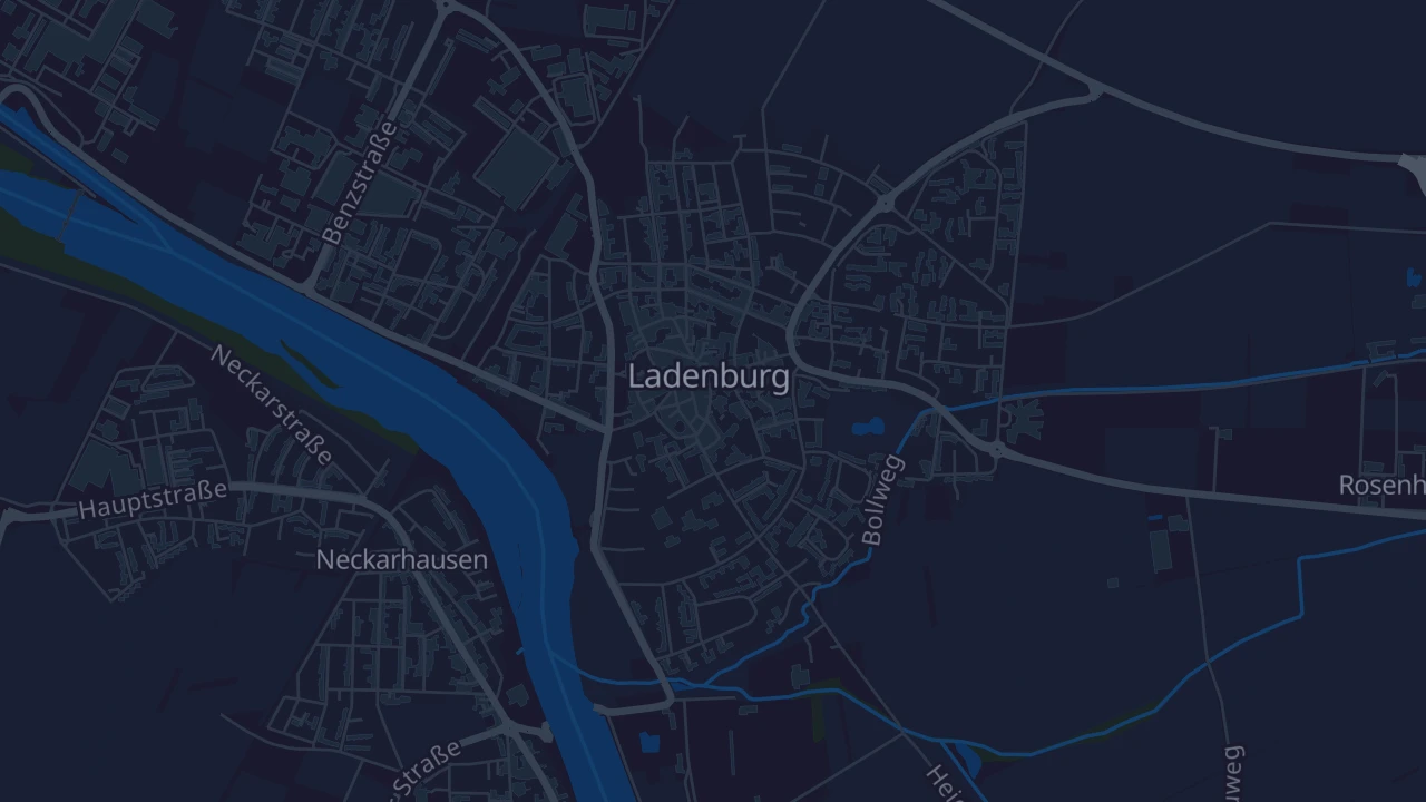 Karte von Ladenburg