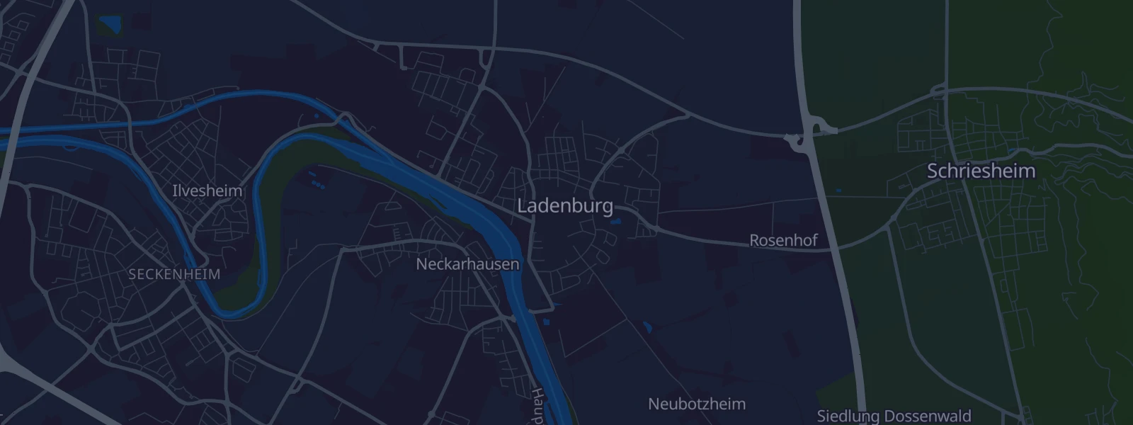 Karte von Ladenburg