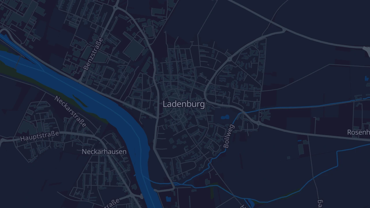 Karte von Ladenburg