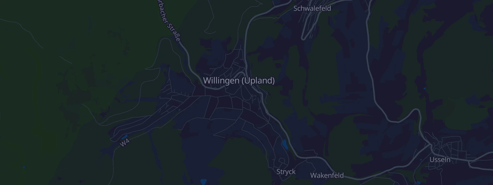 Karte von Willingen (Upland)