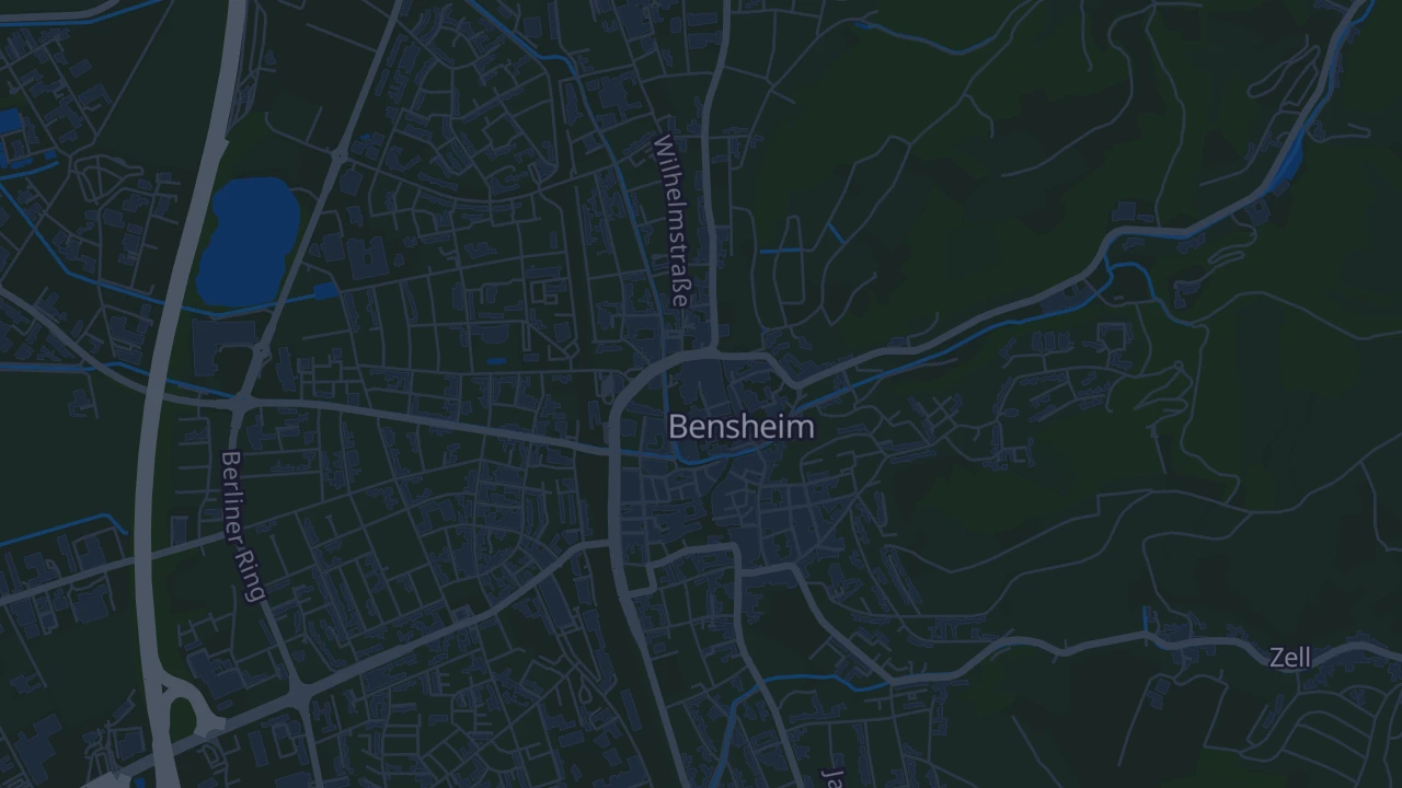 Karte von Bensheim