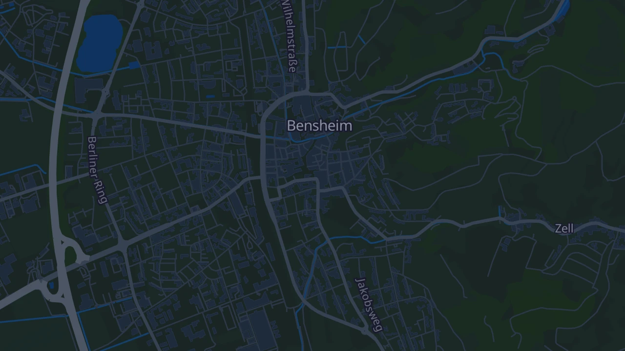 Karte von Bensheim
