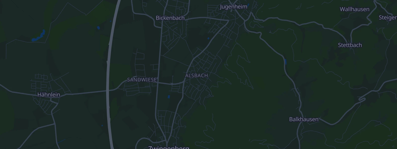 Karte von Alsbach-Hähnlein
