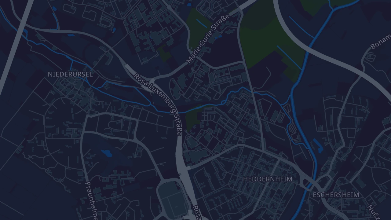 Karte von Frankfurt am Main