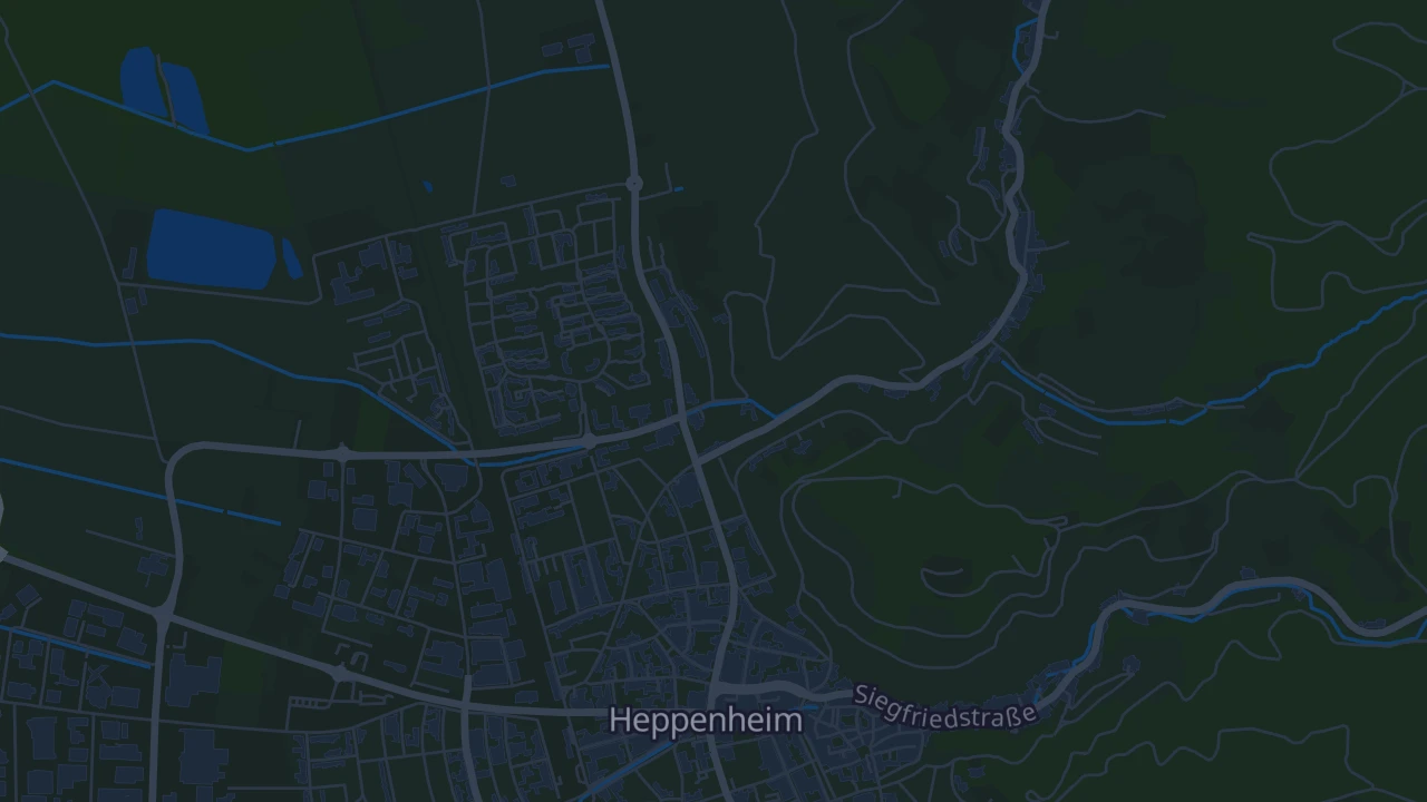 Karte von Heppenheim